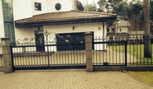 house with fence