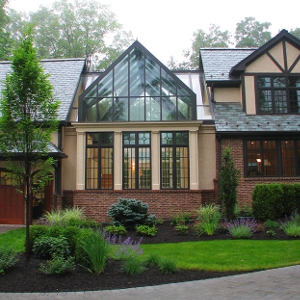 house with fence